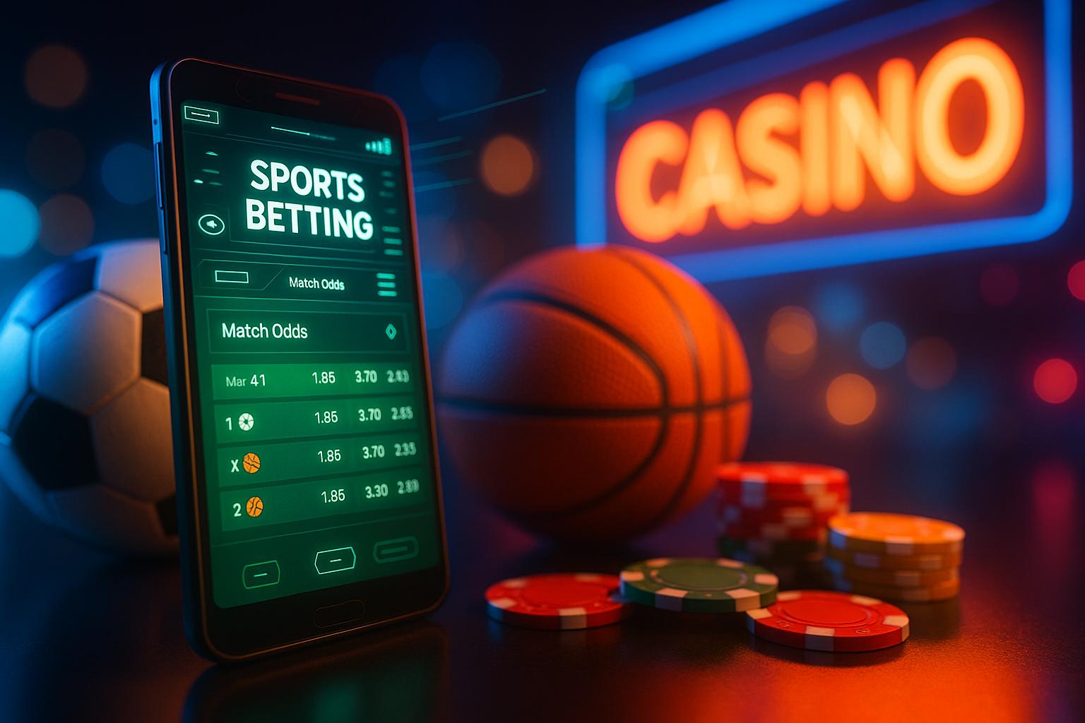 Apostas esportivas no cassino online BRAQG